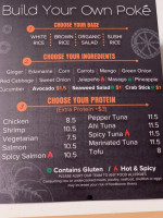 Smilefin Poke menu