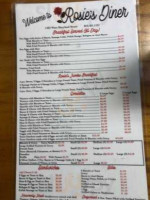 Rosie's Diner menu