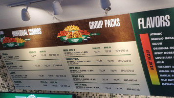 Wingstop menu