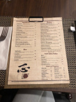 Hibachi X menu