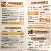 Texas Roadhouse menu