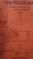 Pizza Den menu