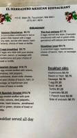 El Herradero menu