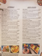 El Vaquero Mexican menu