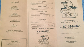 Pizza Runner menu