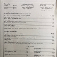 Franklin Cafe menu