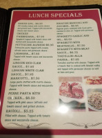 Lucano's Pasta Italian menu