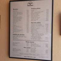 Rincon De Valdecabras menu