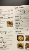 Veganic Thai Cafe menu