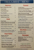 Tri La Bite menu