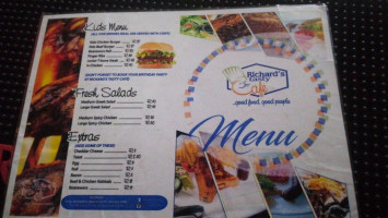 Richard's Tasty Cafe menu