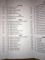 Hôte Distingué menu