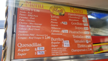 Delicias Elenita menu