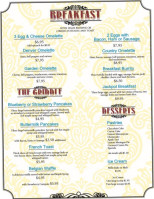 Diamond Jim's menu