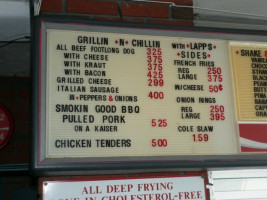 Lapp's Olympia Dairy menu