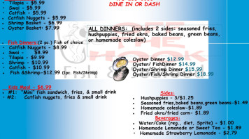 Off The Hook Fish Seafood menu