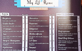 My Lil Rome menu