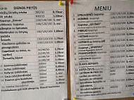 Valgykla Tomalina menu