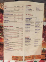 San Remo Pizza menu