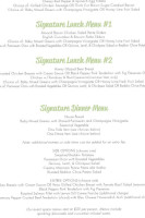 Bleu Fig menu