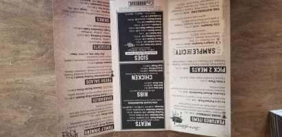 City Barbeque menu