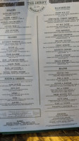 The Derby Restaurant Bar menu