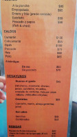 El Playero menu