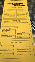 Superkhana International menu