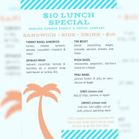 Endless Summer Paddle Company menu