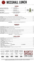 Messhall Kitchen menu