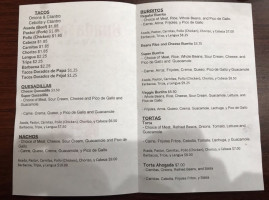 Guadalajara Taqueria menu