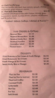 Anchor Bay Thai Kitchen menu