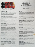 Double Barrel Bbq menu