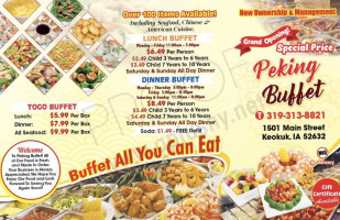 Peking Buffet food