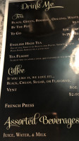 Twisted Teahouse menu