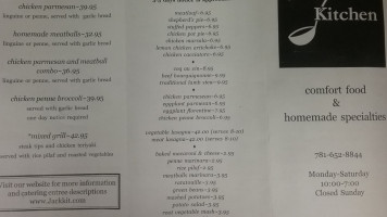 Jackson's Kitchen menu