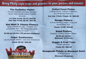 John's Philly Grille (we Close Early If We Run Out Of Fresh Baked Bread) menu