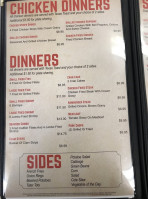 Carla's Snak Shak menu