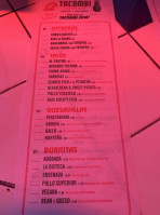 Tacombi Uws menu