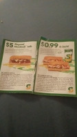 Subway menu