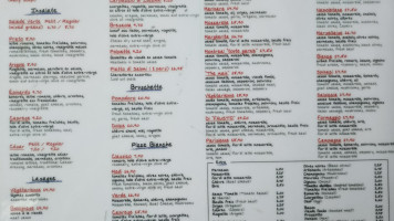 Prato Pizzeria Cafe menu