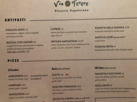 Via Tevere Pizzeria Napoletana menu