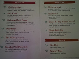 The Ordinarie An American Tavern menu