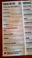 Citizen Cider menu