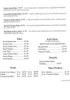 Triangle Seafood Po Boy menu