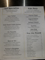 Main St. Deli menu