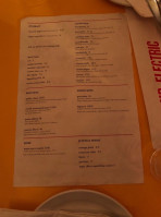 Grand Electric menu