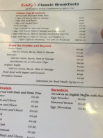 Eddy's Diner menu