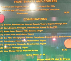 Fraser Valley Juice & Salad menu