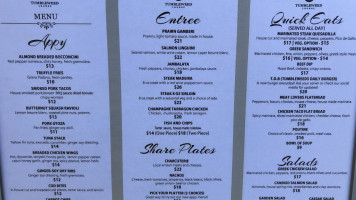 Tumbleweed Lounge menu